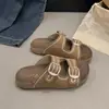 Sandalias de Verano para Mujer Estilo Birkenstock con Suela Gruesa, Nuevas de Moda 2026, Sandalias de Playa de Gama Alta, Sandalias de Deslizamiento que Aumentan la Altura