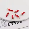 Pendente de Liga de Metal Colorido Simulado com Gota de Óleo de Pimenta para Pulseira DIY, Colar, Chaveiro, Acessórios de Joia Venda por Atacado