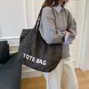 Comércio Exterior Atacado Sacolas Foscas Retrô para Mulheres Grande Capacidade Outono e Inverno Bolsas de Ombro Populares Bolsas Saco Estampa de Leopardo Bolsas Tote