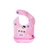 [Botón a presión] babero para bebé impermeable bolsa para comida babero para bebé comer bolsa para saliva toalla para saliva silicona tridimensional de imitación