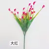 Flores Artificiais de Lírio Calla Mais Vendidas Transfronteiriças, Adereços para Fotografia, Flores Artificiais de Plástico para Arranjo de Cenário, Flores para Decoração de Casa
