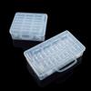 Caja de almacenamiento transparente para tarjetas de traje, joyería, cuentas de pescado, herrajes, caja rectangular de plástico, caja de embalaje para exhibición de muestras