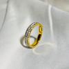 Anillo de aliento de bebé de lujo ligero, moda femenina, elegante, nicho, exquisito, tendencia popular, estilo frío, anillo para dedo índice, anillo de cola.