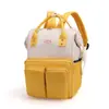 Bolsa de Mamá al por Mayor con Doble Bolsillo Frontal, Lindo Diseño de Bloques de Color, Gran Capacidad, Mochila Multifuncional para Madre e Hijo