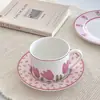 Caneca de Cerâmica Tulipa Caneca de Leite Caneca de Café Nicho Alto Valor Luxo Leve Design Simples