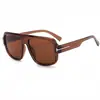 Gafas de Sol de Marco Grande en Forma de T Estilo Piloto 2025 Nuevas Cuadradas de Moda Gafas de Sol Transfronterizas Personalizadas para Hombres y Mujeres