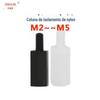 [M2M2.5M3M4] preto e branco hexagonal cabeça única coluna de nylon coluna de isolamento plástico/plástico de nylon coluna de suporte de plástico