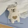 Estilo Coreano Dibujos Animados Relleno Tela Animal Pequeño Muñeco Colgante Lindo Osito Conejito Bolsa Llavero Colgante Muñeco