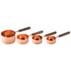 Juego de 8 cucharas medidoras de acero inoxidable chapadas en oro transfronterizo con cuchara medidora graduada, utensilios de cocina para hornear