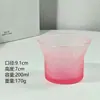 Taza de Café Creativa de Alta Gama con Patrón Vertical de Color Degradado para Colgar de la Oreja, Taza para Bebidas Frías, Taza para Malteada Helado, Vaso para Beber Doméstico