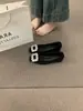Sapatos Femininos de Salto Baixo com Strass, Boca Rasa, Estilo Mary Jane, Nova Coleção Outono 2026, Sapatos de Festa, Sapatos de Trabalho
