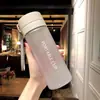 Vaso de Agua Deportivo Portátil, Tamaño Grande, para Fitness de Hombres y Mujeres, Gran Capacidad, Estilo Bosque Sencillo y Fresco, Botella de Agua de Plástico Anti-caídas para Verano