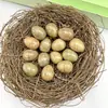 Cristal Natural Transfronterizo Mini 2cm Adornos de Huevo de Pájaro Ágata Jade Huevo de Mineral de Amoy Decoración de Huevo de Pascua