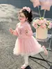 Vestido sudadera estilo coreano de Elsa para niñas, nueva colección otoño 2026, vestido de princesa de malla de calidad de exportación, ropa para niños, disponible para dropshipping