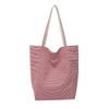 Bolsa Tote de Nicho Estilo Coreano para Trabalho, Bolsa Elegante Estilo Coreano de Grande Capacidade, Bolsa de Lona de Ombro Único para Estudantes Universitários