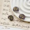 Cuentas de Cristal Checo Pintadas en Oro Doméstico Retro Caracol Pájaro Flor de Durazno Material Hecho a Mano Pulsera Cadena de Teléfono Móvil Accesorios de Joyería