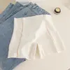 Pantalones Cortos de Piel de Tiburón para Verano, Pantalones de Seguridad Ultradelgados, Transpirables, Anti-Exposición, de Cintura Alta, Control de Abdomen, Levantamiento de Glúteos, Pantalones Cortos de Seguridad como Capa Base