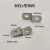 Conector de fixação do painel traseiro do porta-retrato Suporte angular trapezoidal Placa de pressão em forma de Z Suporte angular de fixação da moldura interna e externa Acessórios de ferragens para porta-retrato