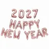 Globo de Papel de Aluminio con Letras de Feliz Año Nuevo de 16 pulgadas para Decoración de Fiesta de Nochevieja y Año Nuevo