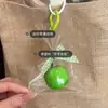 Colgante Creativo de Manzana para Bolsos, Llavero Tejido a Mano Estilo Ins de Fruta de la Paz, Accesorio de Cadena para Teléfono