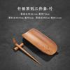 Juego de té de bambú natural estilo retro de tres piezas ciruelo orquídea bambú crisantemo Zen ceremonia del té kung fu seis caballeros pinza para té dial para té