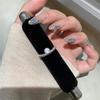 Otoño e Invierno Combinación Versátil Exquisito Anillo de Hileras de Diamantes Rosados Estilo Medieval Medio Anillo de Diamantes Completo Nicho para Mujer Lujo Ligero de Alta Gama Abierto Apilable Nuevo Producto