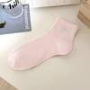Calcetines de Dopamina Calcetines Cortos para Mujer Otoño Delgados Transpirables Color Sólido Calcetines de Algodón Ins Popular Estilo Japonés Versátiles Calcetines Sin Costuras