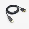 Adaptador DP para VGA Longo 1,8 m DP para VGA linha longa 1,8 m suporta HD 1080p Computador para Projetor