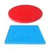 Tapete de Mesa de Silicone Espesso Redondo Quadrado Colmeia Anti-Escaldante Antiderrapante Impermeável Isolante Térmico Porta-Copos de Mesa de Jantar Tapete de Mesa de Silicone Colmeia