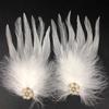 Nuevo Super Fairy - Tocado de plumas blancas, horquilla para el pelo de celebridades de Internet, vestido de novia, fotografía diaria, viaje, accesorios distintivos para el cabello con plumas dulces