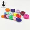 Botões de Resina Coloridos de Aba Larga com Quatro Furos Botões para Camisa Cardigã Camiseta Casaco Jaqueta Roupas de Bebê Botões para Crianças