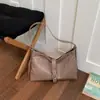 Bolsa simples e elegante estilo coreano para mulheres, nova coleção primavera 2026, bolsa de ombro e transversal estilosa de grande capacidade