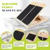 Tabla de Refuerzo de Madera Fitness Pedal Oblicuo Ajustable Multivelocidad Tensor de Tendón de Aquiles Pantorrilla Taburete de Pie Deportivo