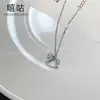 Colar Hipoo D0050 Completo em Prata 925 Fique Rico Instantaneamente 2026 Novo Modelo Ano do Cavalo Corrente para Clavícula Cravejada de Diamantes