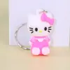 Llavero de Goma Suave de PVC de Dibujos Animados Colgante para Bolso Decoración Accesorio para Coche Pequeño Regalo de Resina Llavero Promocional