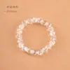 Contas Facetadas de Cristal Branco Círculo Único Fio Liso Cristal Corte Aleatório Irregular Multifactado Formato Especial Pulseira para Homens e Mulheres Atacado