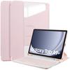 Funda Protectora con Teclado Bluetooth para Samsung Tab A9 Plus, Soporte Giratorio 360 grados, Funda de Cuero para Tableta A11+