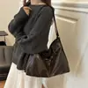 Mochila Retro Maillard Nueva de Otoño e Invierno Bolso Tote de Moda Trendy para Mujer Mochila Casual de Gran Capacidad para Mujer