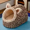 Casa para perro invierno cálida engrosada semi-cerrada sentido de seguridad perro mediano y pequeño cama para perro nido para gato villa de lujo venta al por mayor transfronteriza