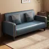 Sofá de tela de lujo ligero para apartamentos pequeños, sofá de sala de estar, tela tecnológica lavable, de dos plazas, de tres plazas, sofá pequeño simple