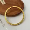 Pulsera Cuadrada Popular Auspiciosa Nuevo Estilo Chino Moda Tendencia Pulsera Chapada en Plata 999 Tótem Auspicioso Pulsera Abierta Unisex
