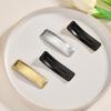 Nuevo Clip para el Cabello Rectangular Simple Elegante Coreano Color Sólido de Alta Gama Clip Lateral para Mujer Clip para Flequillo Cuero Clip BB