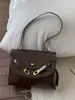 Bolso Tote Retro de Gran Capacidad para Viajes Diarios de Mujer 2025 Invierno Nuevo Casual de Gama Alta Bolso de Hombro Cruzado
