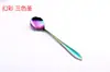 Cuchara Mezcladora Mágica de Colores Transfronteriza Acero Inoxidable Flor de Cerezo Rosa Cosmos Dorado Colorido Cuchara para Café