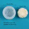 Molde de Vela Perfumada em Formato de Peônia DIY Forma de Silicone para Bolo Flor Gelatina Molde para Sabonete Artesanal