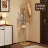 Cabideiro de Chão em Madeira Maciça Cabide de Roupa para Quarto Varanda Uso Doméstico Haste Vertical para Pendurar Roupas Rack Simples para Armazenamento de Roupas Interno