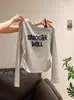 Nova Camisola Americana de Moda Outono/Inverno com Estampa de Letras Versátil Off-Shoulder Camiseta Básica de Manga Longa para Mulheres