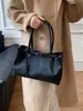 Bolsa de Gran Capacidad para Mujer 2025 Nueva Moda Otoño Estilo Perezoso Simple Bolso de Hombro Ropa de Trabajo Bolso de Mano Tote Casual