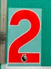 24 Premier League Vermelho A Número de Camisa Letra Braçadeira Hot Stamping Número Mapa de Transferência Térmica Camisa Suprimentos para Camisa