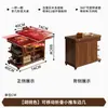 Mesa lateral de sofá móvil, mesa de centro plegable, carrito pequeño para sala de estar, uso doméstico, mueble lateral de sofá de madera maciza, mesa de té pequeña multifuncional